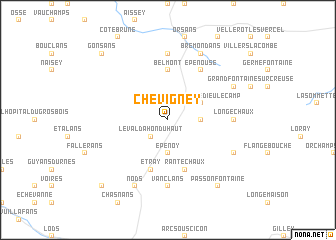 map of Chevigney