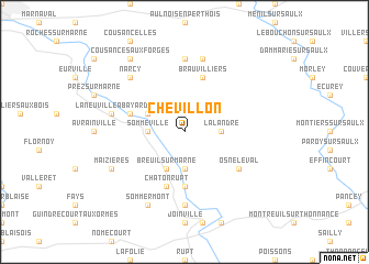 map of Chevillon