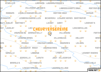 map of Chevry-en-Sereine