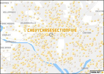 map of Chevy Chase Section Five