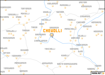 map of Chewŏl-li