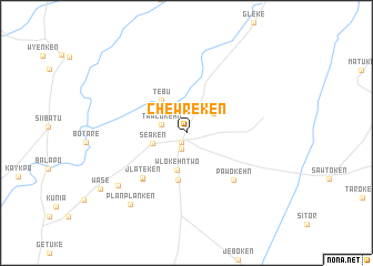 map of Chewreken