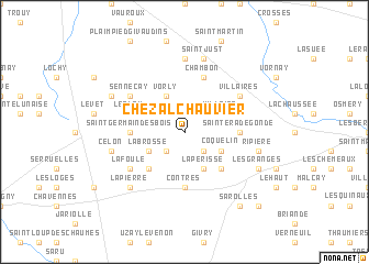 map of Chezal-Chauvier