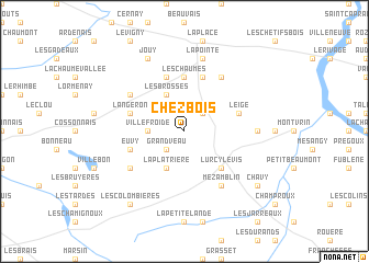 map of Chez Bois