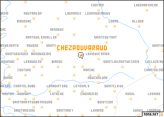 map of Chez Pouvaraud