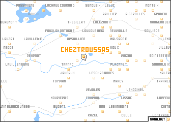 map of Chez Troussas