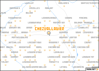 map of Chez Valladier