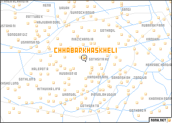 map of Chhabar Khaskheli