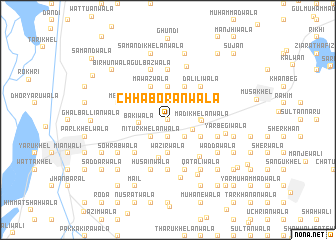 map of Chhaboranwāla