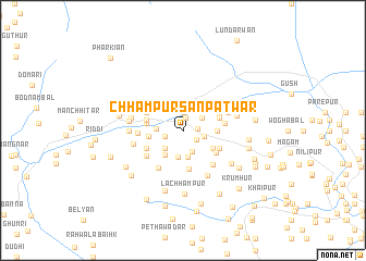 map of Chhampur Sānpatwār