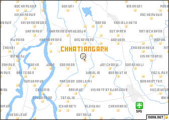 map of Chhātiāngarh