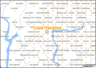 map of Chhatrakānda