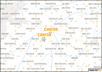 map of Chhina