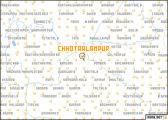 map of Chhota Ālampur