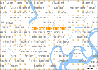 map of Chhota Baktarpur