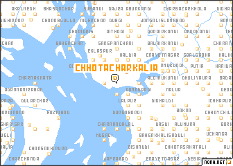 map of Chhota Char Kālia