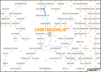 map of Chhota Dighalia