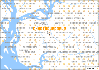 map of Chhota Durgāpur