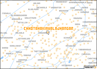 map of Chhota Hākimwāla Jhangar