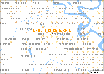 map of Chhota Kākbājkhil