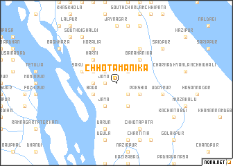 map of Chhota Mānika