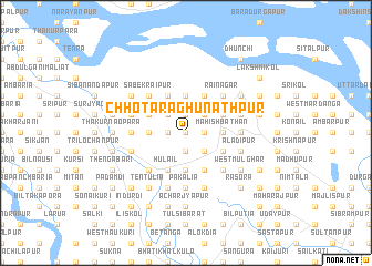 map of Chhota Raghunāthpur