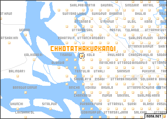 map of Chhota Thākurkāndi