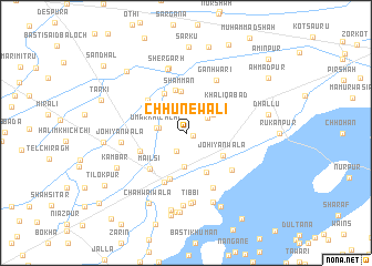 map of Chhunewāli