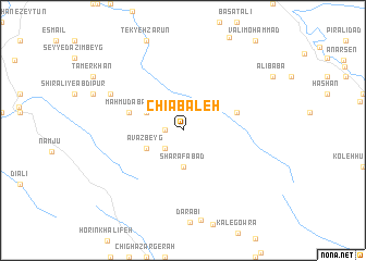 map of Chīābaleh