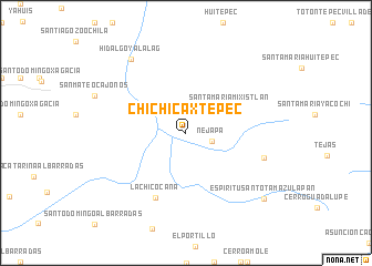 map of Chichicaxtepec