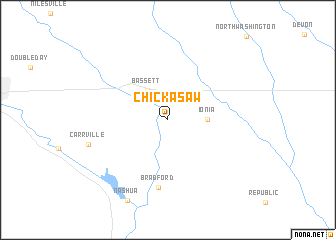 map of Chickasaw