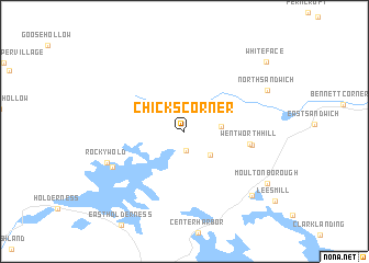 map of Chicks Corner