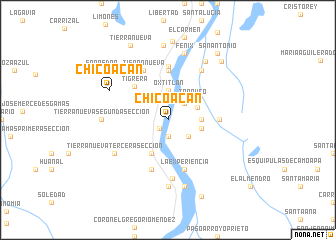 map of Chicoacán