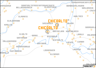 map of Chico Alto