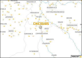 map of Chico Dias