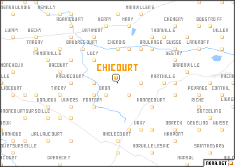 map of Chicourt