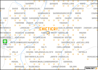 map of Chicticay