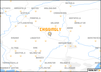 map of Chiddingly