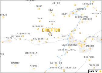 map of Chiefton