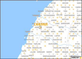 map of Chien-min