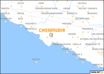 map of Chiesanuova