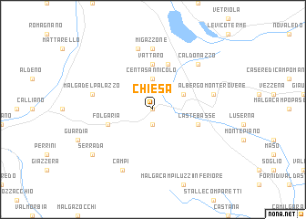 map of Chiesa