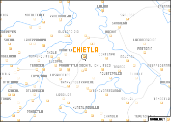 map of Chietla