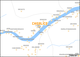 map of Chigaliço