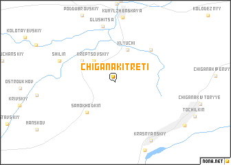 map of Chiganaki Tret\