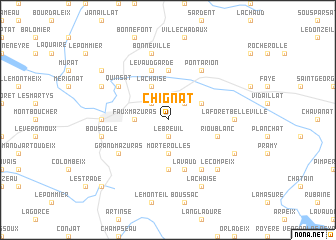 map of Chignat