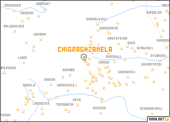 map of Chigrāghza Mela