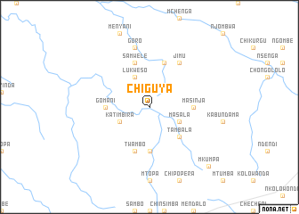 map of Chiguya