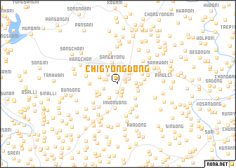 map of Chigyŏng-dong