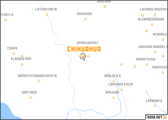 map of Chihuahua